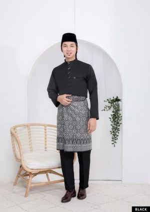 Baju Melayu Sakura Black