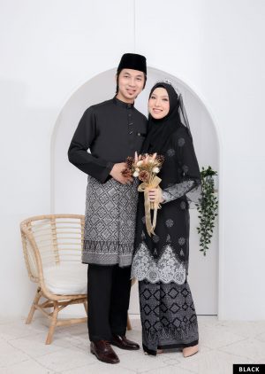 Set Couple Walinong Sari Black – GOLD