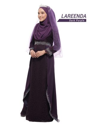 Dress Lareenda Dark Purple