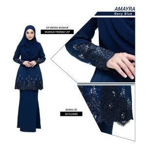 Set Amayra Navy Blue (4 ITEM)