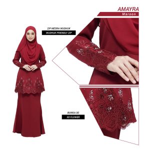 Set Amayra Maroon (4 ITEM)