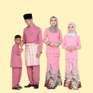 SET FAMILY FLORA DUSTY PINK