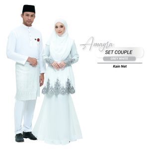 Couple Amayra Off White (Grey Lace) – DIAMOND