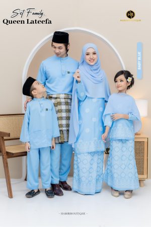 SET FAMILY QUEEN LATEEFA BABY BLUE