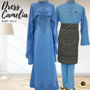 Set Couple Dress Camelia Exclusive – BABY BLUE