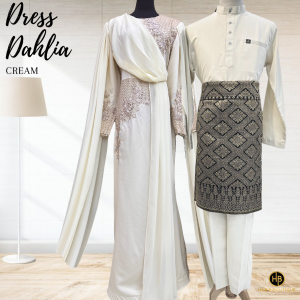 Set Couple Dress Dahlia Exclusive – CREAM