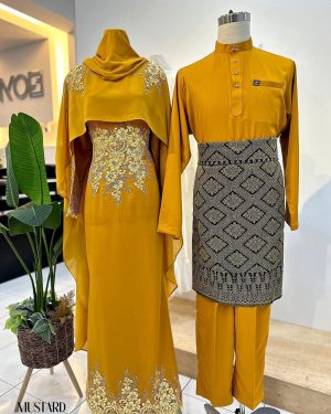 Set Couple Dress Queen Exclusive – MUSTARD