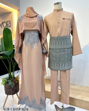 Set Couple Dress Queen Exclusive – NUDE CHAMPAGNE