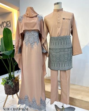 Set Couple Dress Queen Exclusive – NUDE CHAMPAGNE