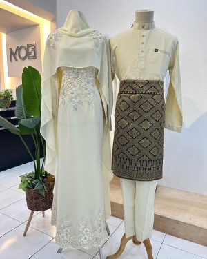 Set Couple Dress Queen Exclusive – CREAM
