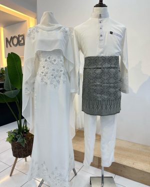 Set Couple Dress Queen Exclusive – OFF WHITE