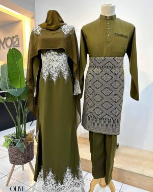 Set Couple Dress Queen Exclusive – OLIVE