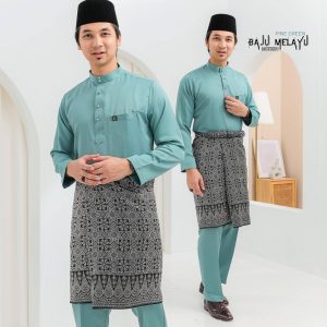 Baju Melayu Sakura Pine Green