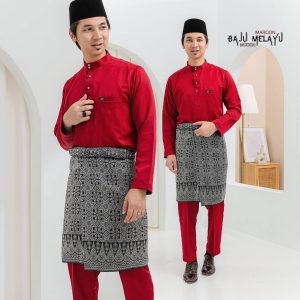 Baju Melayu Sakura Maroon