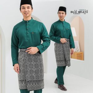 Baju Melayu Sakura Emerald Green