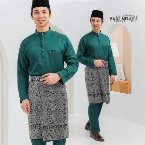 Baju Melayu Sakura Emerald Green