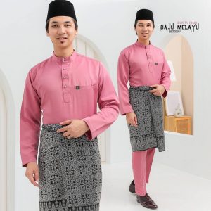 Baju Melayu Sakura Dusty Pink