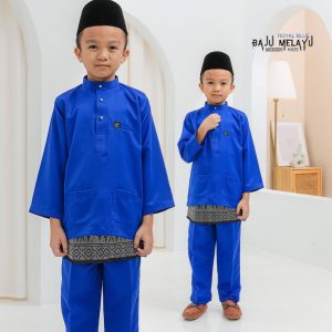 Baju Melayu Kids Royal Blue