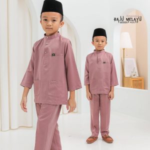 Baju Melayu Kids Rose Gold