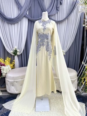 Full Set Dress Melinda Exclusive – CREAM LACE GREY