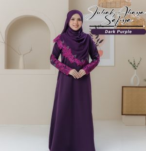 Jubah Abaya Safiyah Dark Purple