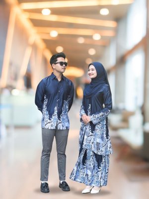 Batik Moden – Navy Blue